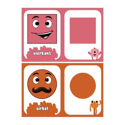 Afrikaans 2D Shape Flashcards Printable