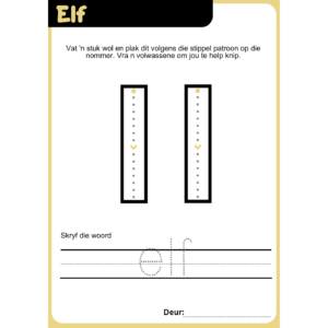 Afrikaans Number Writing Workbook 11–20 for Grade R